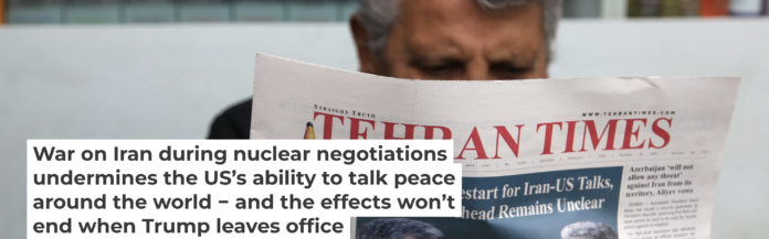On Feb. 7, 2026, Iranian newspapers featured headlines on the resumption of nuclear talks between Iran and the United States, following their suspension after Israeli and U.S. attacks on Iran in June 2025. Fatemeh Bahrami/Anadolu via Getty Images